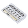 Hardtail Bridge with Saddles Metal 6 String Fixed Replacement for