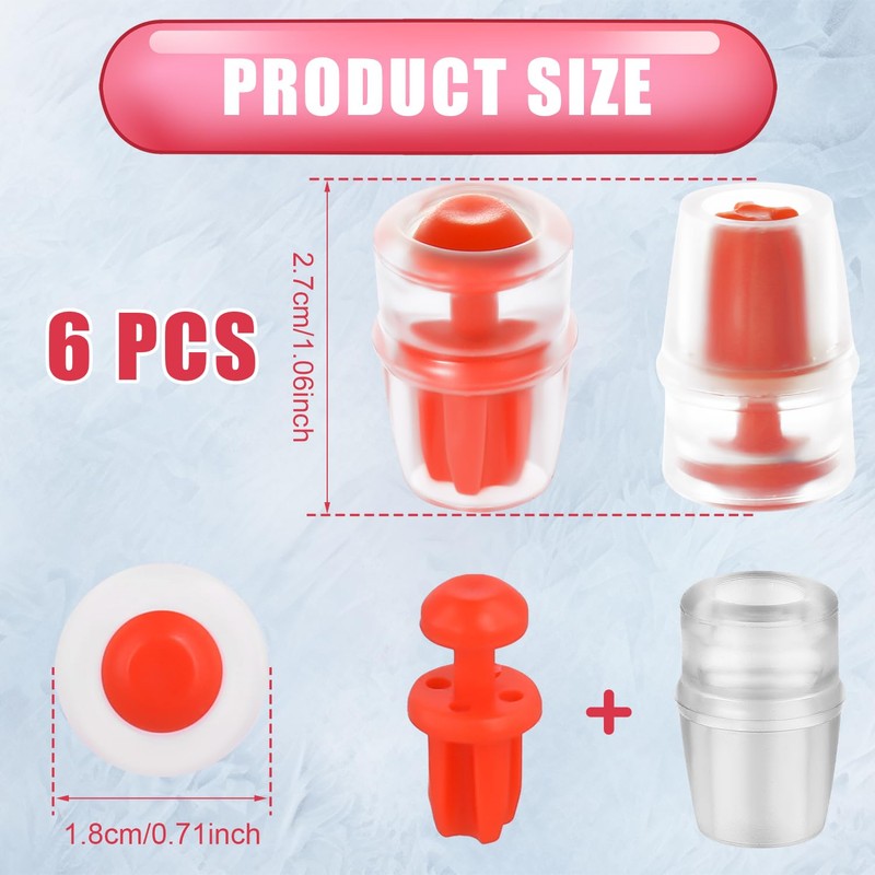 PEUTIER 6pcs Bite Valve Replacement Sheath for Osprey, Silicone Hydration
