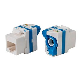 Monoprice Cat6 RJ45 Toolless Twist Lever 180-Degree Keystone