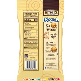 Snyder's of Hanover Pretzels, Rounds, Sea Salt, 3.5 Oz (Pack of 8)