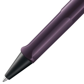 Lamy Safari Violet Blackberry Ballpoint Pen - Timeless Classic Ballpoint Pen with Ergonomic Grip and Robust ASA Plastic - Includes Large Refill M 16 in Line Width M in Black