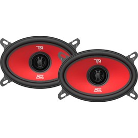 Diginex MTX Terminator46 Durable 40 Watt RMS 4 x 6 Inch 2 Way Polypropylene Coaxial Car Speakers with Durable Steel Basket and Mylar Dome Tweeter