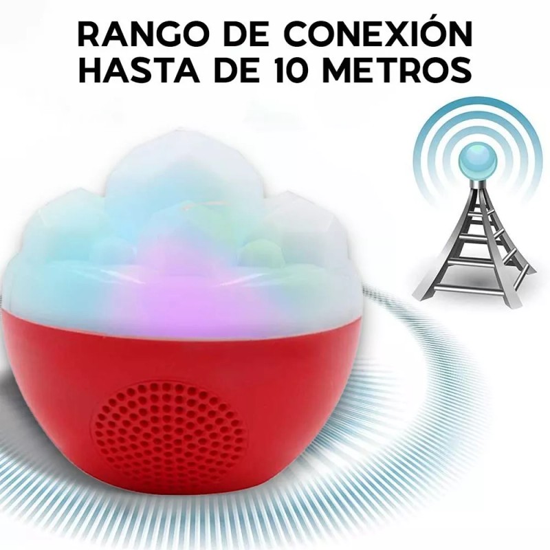 Maíz Bocina Radio Fm Recargable Usb Bluetooth Luz Led Portatil