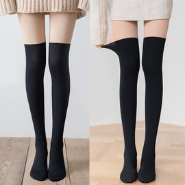 Focus Knee Socks Stockings Over Knee Stockings Two Tone Fake Stockings Two Tone Stockings Knee High Over Knee Pantyhose All In One, Knee Socks Stockings-04.Heartskin / 포커스 니삭스 스타킹 오버니 스타킹 투톤 페이크 스타킹 투톤스타킹 니하이 오버니 팬티스타킹 일체형, 니삭스스타킹-04.하트스킨