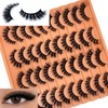 SISIYDY Fluffy Lashes Mink 3D Cat Eye Dramatic Thick Volume