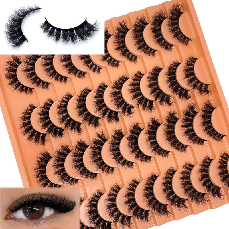 SISIYDY Fluffy Lashes Mink 3D Cat Eye Dramatic Thick Volume