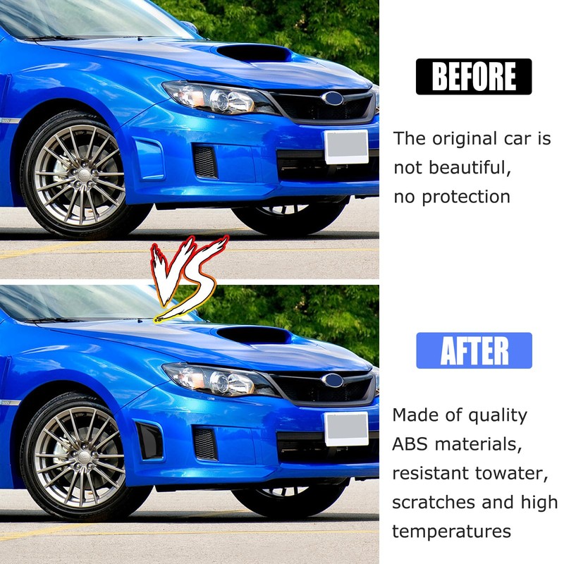 2Pcs Front Bumper Side Bezel Cover for Subaru Impreza WRX