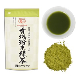 Organic Green tea Powder, Instant Sencha Powder, Konacha, Sushicha, Japanese Tea, 80g Bag 【YAMASAN】