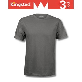 Kingsted Men's T-Shirts Pack - Royally Comfortable - Super Soft Cotton Blend - Short Sleeve Tagless Crewneck - Well-Crafted Classic Tees (3 Pack, Camo, Large)