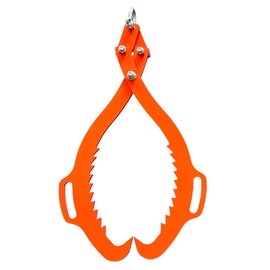 2 Serrated Claw Hook,Log Lifting Tongs, Heavy Duty Grapple Timber Claw,Lumber Skidding,Log Lifting -32in