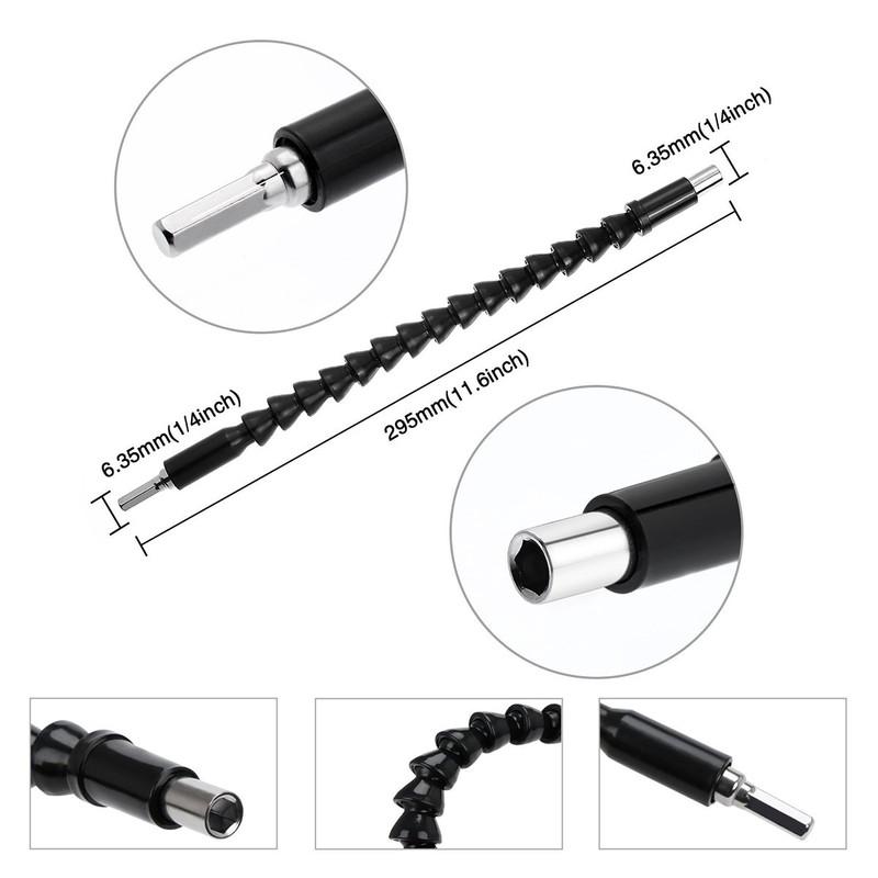 OCGIG 3 Pcs 105 Degree Right Angle Drill Attachment Hex