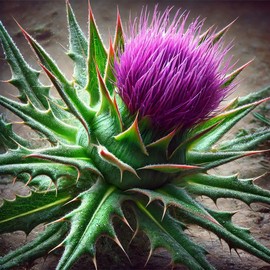 22Day Seeds: Seeds Milk Thistle/Blessed Milkthistle/Purple Blessed/Non GMO/Heirloom
