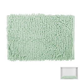 Alfombra Locker de 11.5 x 17.5 pulgadas, color verde, alfombra de felpilla con respaldo antideslizante