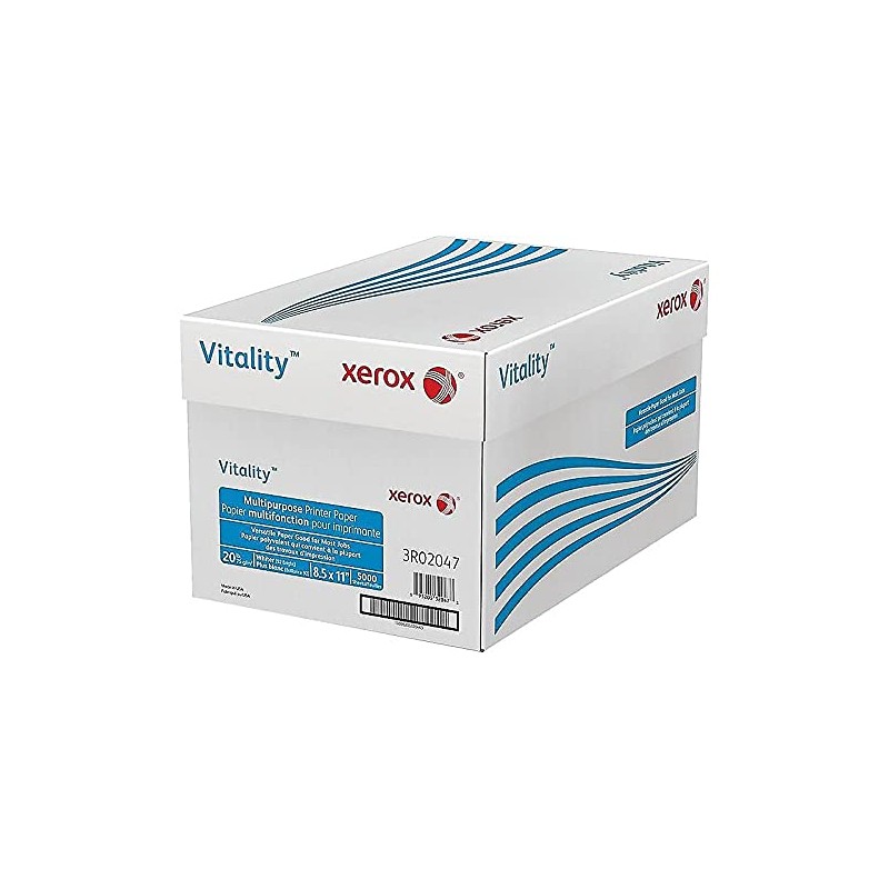 Xerox 3R02047 Vitality Multipurpose Printer Paper, 8 1/2 x 11,