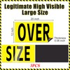 Magnetic Oversize Warning Load Signs for Trucks, 3 Pcs -