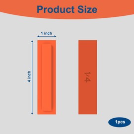 1/4" Trim Reveal Tool - Precision Trim Gauges - Non-Damaging Hard Plastic Door Reveal Marking Tools For Accurate Jamb Marking - Wood Reveal Spacing Tool (orange)