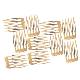 SAFIGLE 10Pcs Decorative French Hair Side Combs for Women Small Elegant Comb Slides Material Hair Accessories for Headpiece Making for All Occasions