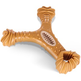 AMERICAN KENNEL CLUB AKC Training Wood-Infused Dog Chew Toy for Aggressive Chewers, Durable and Long-Lasting, Chicken Scented, Veterinarian Recommended for Dental Health – Multiple Shapes