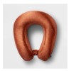 Open Story Memory Foam Travel Neck Pillow Amber Brown -