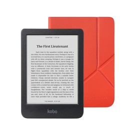 Kobo Clara BW eReader with Case Bundle (Cayenne Red SleepCover, Case Bundle)
