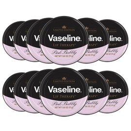 Vaseline Lip Therapy Pink Bubbly Lip Balm Tin, 0.7 Oz - Pack: 12-Pack