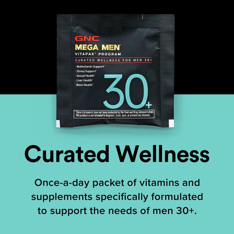 GNC Men's 30+ Vitapak Program | 5-in-1 Daily Multivitamins and