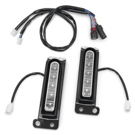 HEYOMOTOR Black Electra Keystone Auxiliary LED Run Brake Turn Lamps for Harley Ultra Limited FLHTK Rear Light Keystone Saddlebag Side Light FLTRU 14-20