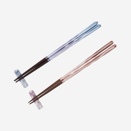 Ishida Paulownia Box Chopsticks with Rest for Husband Breeze Made in Japan