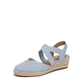 LifeStride Womens Kimball Espadrille Wedge Sandal Ice Blue 11 W