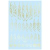 Hikyu Parts Fire Tribal Decal Outline Gold 1 Piece Plastic