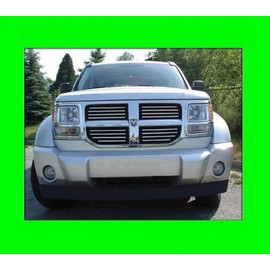 312 Motoring fits 2007-2009 Dodge Nitro Chrome Grille Grill KIT 2008 07 08 09 SE SLT SXT R/T