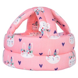 TORASO Baby Helmet for Crawling, Infant Helmet & Walking Baby Helmet, for Age 6-36 months,Pink Rabbit(B-1PC.CA)