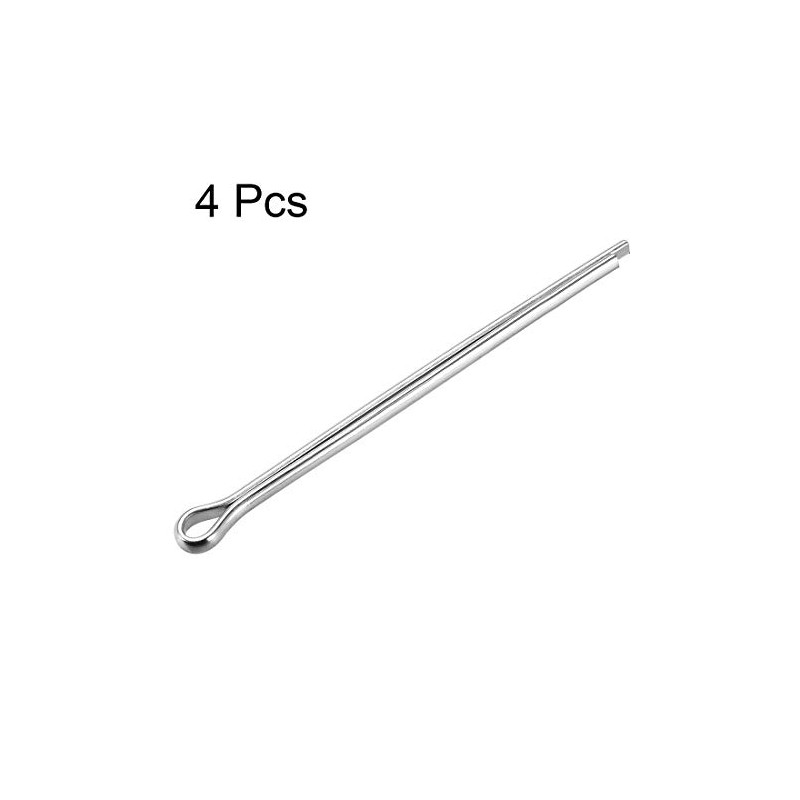 sourcing map Split Cotter Pin - 5mm x 90mm 304