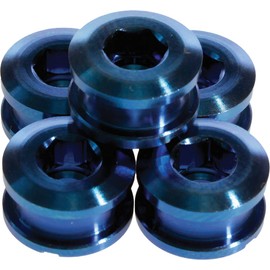 Insight Alloy Chain Ring Bolts 6.5MM Blue
