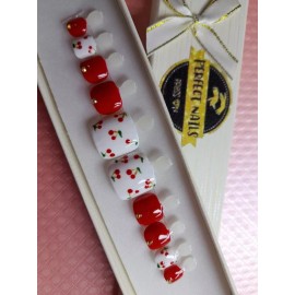 Perfect Nails Press On Uñas Decoradas  Postizas  Para Pies