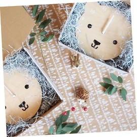 HOMSFOU Men's Watches Cartoon Bear Shape Clock Decorative Wall Clock Bedroom Wall Clock Hanging Mute Clock for Children's Room Animal Bamboo Decorate