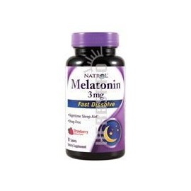 Natrol Melatonina 3 mg rápido disolver fresa – -3 mg – 90 Tabletas