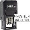 ZIGEL D50 Date Stamp with POSTED - Self Inking Date
