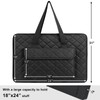 JJRING 18x24 Quilting Portfolio Bag, Lightweight Black Art Canvas Portfolio