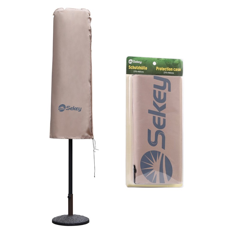 Sekey Protective Cover for Double Parasol, 100% Polyester, Taupe