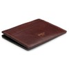Weekend Wallet Card Case Dolce Matte Leather Dark Brown