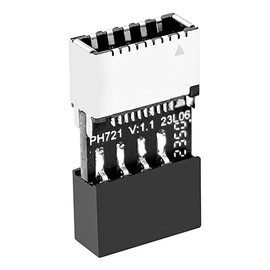 POFET USB 3.1 Faceplate Socket Key-A Type E to USB 2.0 9 Pin Motherboard Header Male Extension Adapter (Black)