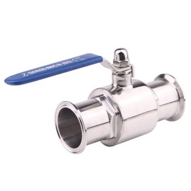 DERNORD 2 inch Tri-Clamp Clover Ball Valve Stainless Steel 304,PTFE Lined. (2 inch Tube OD)