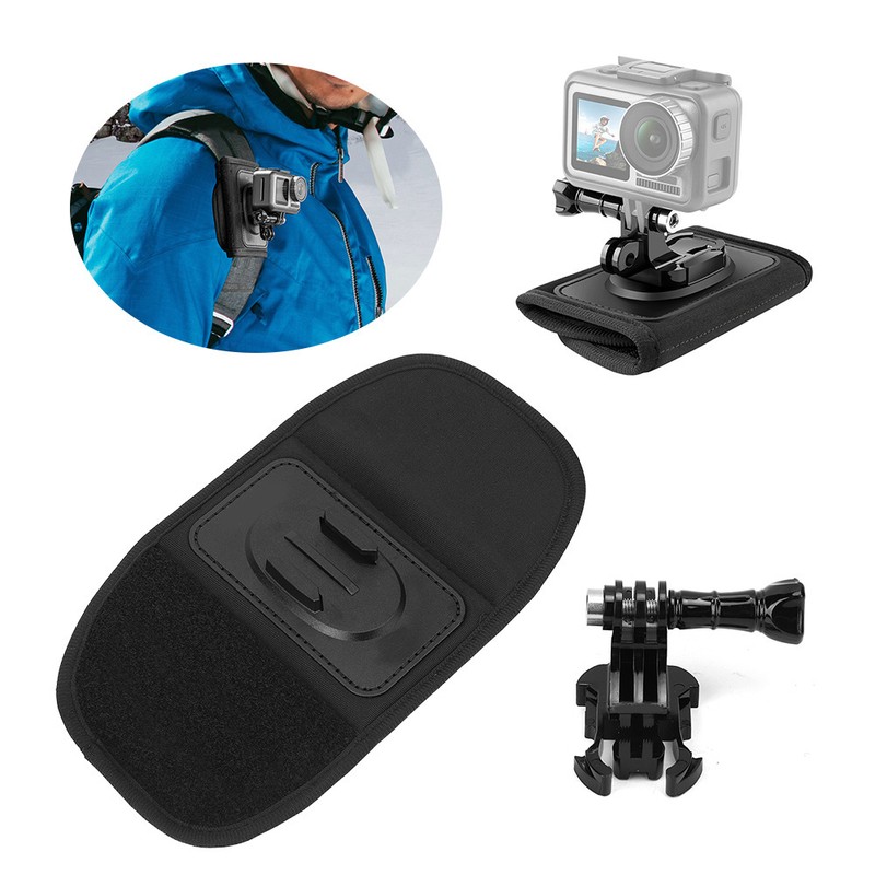 TELESIN Backpack Shoulder Strap Mount Holder for GoPro Action Cameras(GPBPM003）