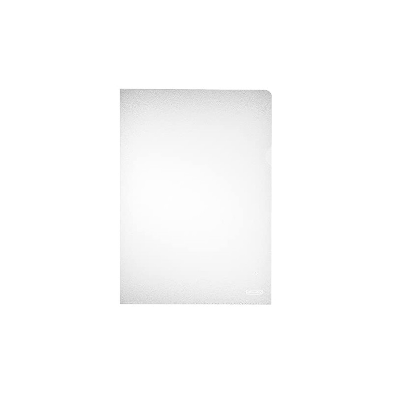 Herlitz 10843753 Aktenhülle A4 PP genarbt Eco., 100er Packung, dokumentenecht