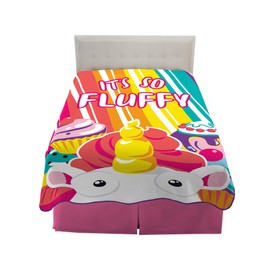 Franco Kids Bedding Blanket, 62 in x 90 in, Despicable Me Fluffy Unicorn