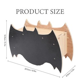 LSHPG 1 PCS Bat House,Handcrafted Wooden Weather Proof Easy Bat House Kit Bat,Bat Shaped Bat Shelter, for Outdoors and Attracting Bats