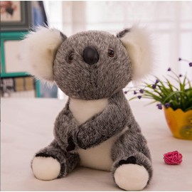 NatureMan Koala Bear Stuffed Plush Animal Simulation Koala Doll Toy Gift for Kids (Gray,11inch