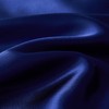 Gezu 200 x 200 cm Satin Blue Plain Duvet Cover