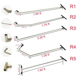 JMgist Rods Tools Paintless Dent Repair Kits with 8 Taper Head and S-Hook for Car Auto Body Dents Hail Damage Removal Set Stainless Steel Hands Tools